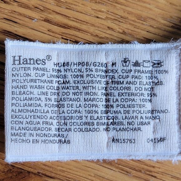 🌟 NWT HANES Comflort Flex FullCoverage Wireless Bra Taupe Polkadot Women's Sz M - Picture 9 of 9